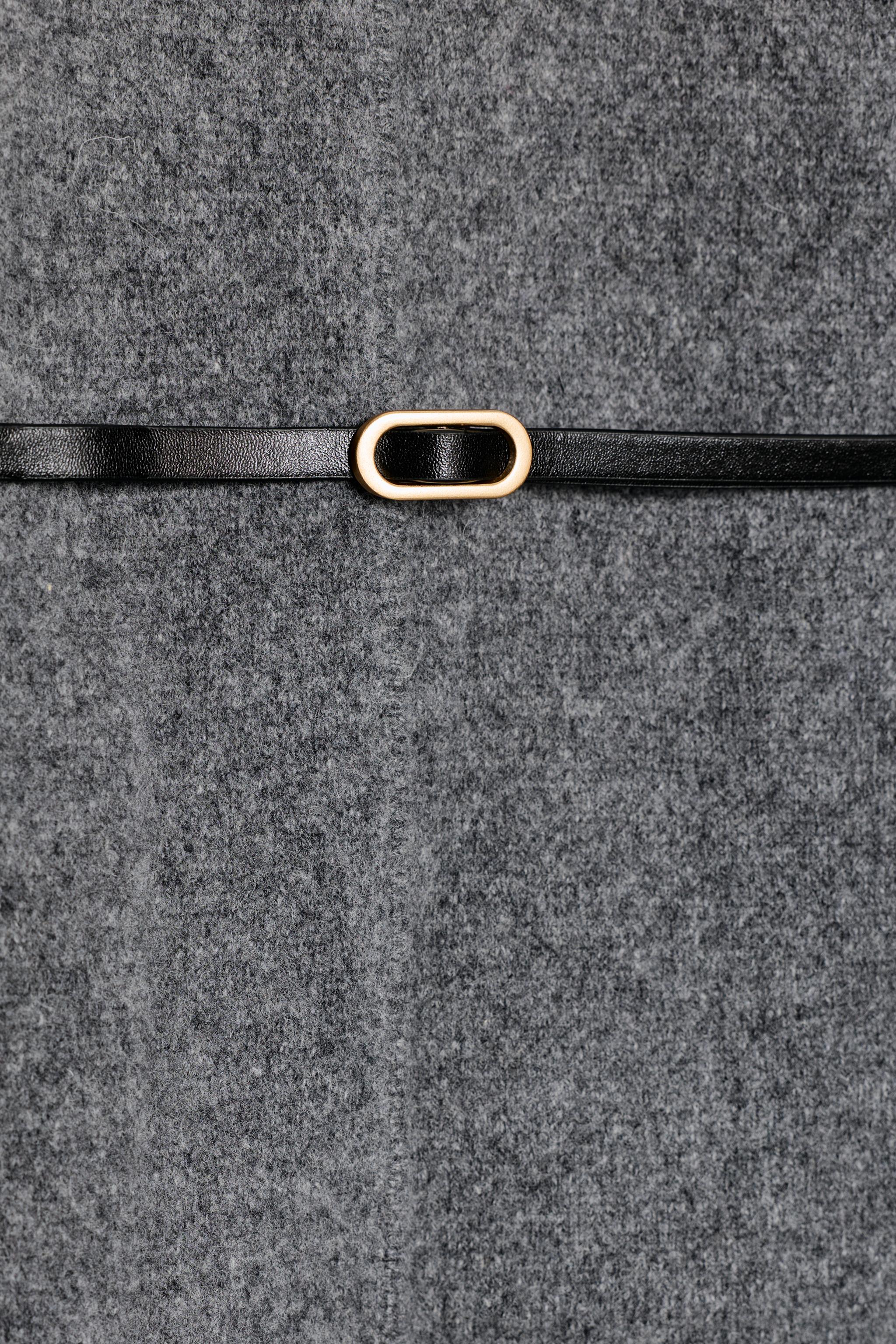 100% WOOL BELTED JACKET